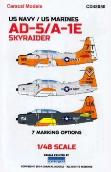 CD48050 A-1E/G Skyraider & AD-5 Skyraider U.S. Navy/U.S. Marines