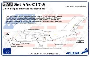 DRD4406 C-17A Globemaster III allgemeine Markierungen