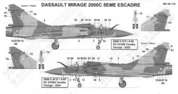 BD48116 Mirage 2000C französische Luftwaffe