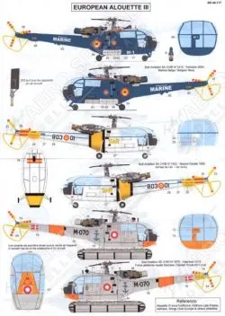 BD48117N Alouette III europäische Luftstreitkräfte