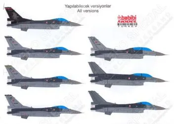 BDT48015 F-16C/D Block 40 Fighting Falcon türkische Luftwaffe inklusive Solo Türk Demo Jet