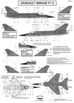 BD72031 Mirage F1C französische Luftwaffe