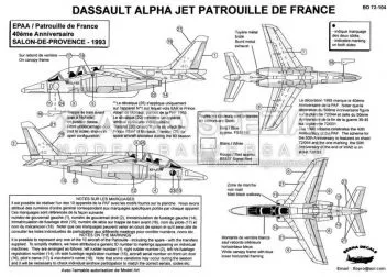 BD72104 Alpha Jet E Patrouille de France 1993