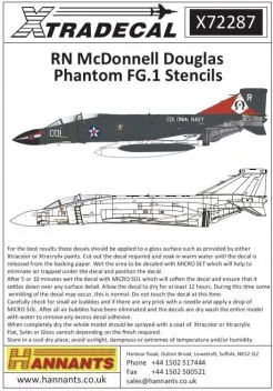 XD72287 Phantom FG.1 Stencils Royal Navy