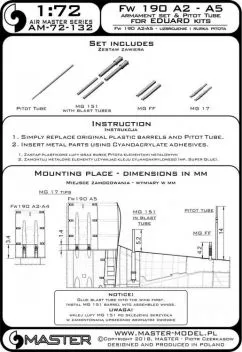 AM72132 Fw 190 A-2 - A-5 Bewaffnung