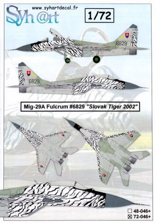 SY72046 MiG-29 Fulcrum-A Slovak Tiger