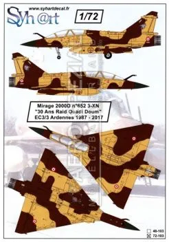 SY72103 Mirage 2000D EC 3/3 Ardennes
