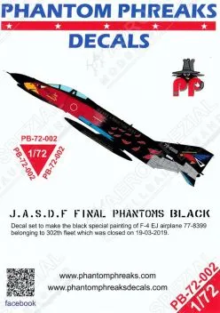 PPD72002 F-4EJ Kai Phantom II in Schwarz