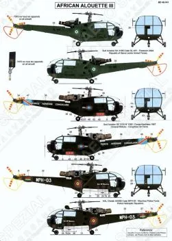 BD48141 Alouette III afrikanische Luftstreitkräfte