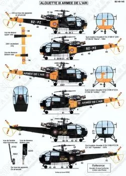 BD48145 Alouette III französische Luftwaffe