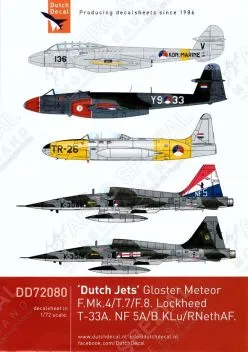 DD72080 Meteor, NF-5 & T-33 niederländische Luftwaffe