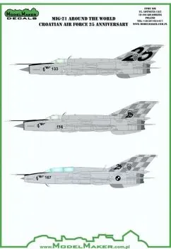 MOD48098 MiG-21bisD Fishbed-L kroatische Luftwaffe