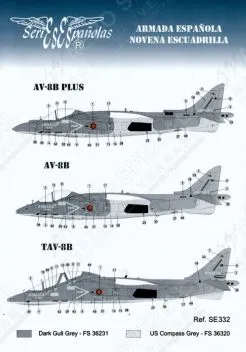 SE0332 EAV-8B Harrier II, EAV-8B Harrier II Plus & TAV-8B Harrier II spanische Marine