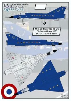 SY48123 Mirage IIIE Jubiläumsanstrich EC 1/13 Artois