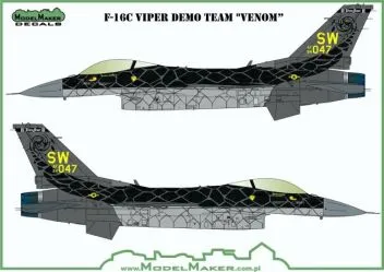 MOD72157 F-16C Block 50 Fighting Falcon Demo-Team Venom