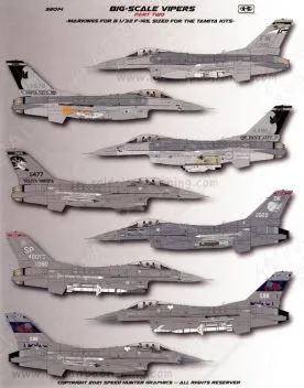 SHG32014 F-16C Block 25/30/40/42/50/52 Fighting Falcon