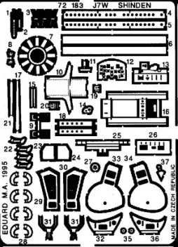 ED72183 Kyushu J7W1 Detail Set