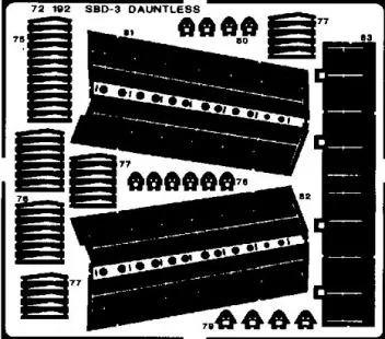 ED72192 SBD-3 Dauntless Detail Set