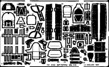 ED72222 Spitfire Mk.VIII Detail Set