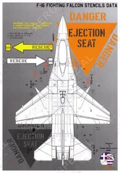 PRO320101 F-16C/D Fighting Falcon Stencils