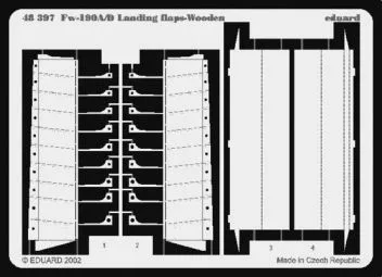 ED48397 Fw 190 A/D hölzerne Landeklappen