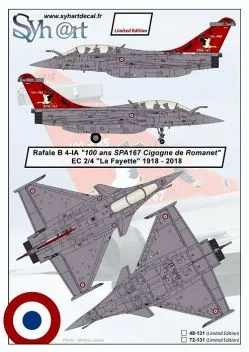 SY72131 Rafale B 100 Jahre SPA 167 Cigogne de Romanet