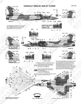 BD72127 Mirage 2000-5F Corse & Lorraine