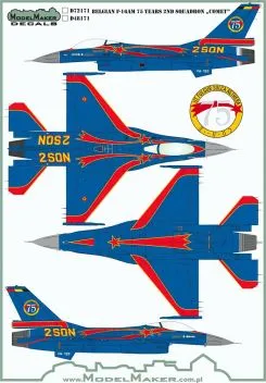 MOD48171 F-16A Block 15 Fighting Falcon 75 Jahre 2 Squadron Comet