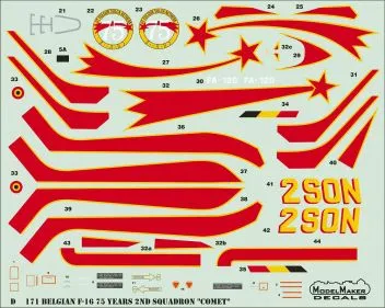 MOD48171 F-16A Block 15 Fighting Falcon 75 Jahre 2 Squadron Comet
