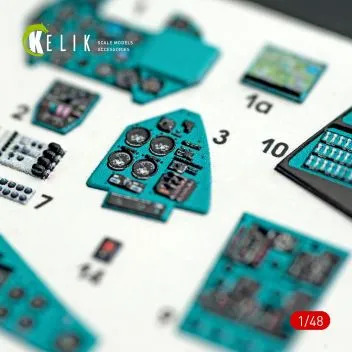 K48023 Mi-24V Hind-E 3D-gedruckte Cockpitdetails