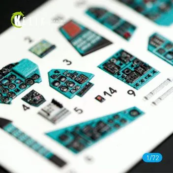 K72009 Mi-24P Hind-F 3D-gedruckte Cockpitdetails