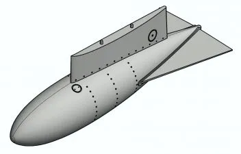 PR48R017 J 29 Tunnan Zusatztanks Typ 1 (mit Heckflossen)