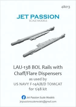 JP48013 F-14A/B/D Tomcat LAU-138 BOL-Raketenstartschienen