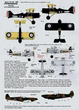 XD72106 RAF No. 74 (Tiger) Squadron 1918 bis 1992