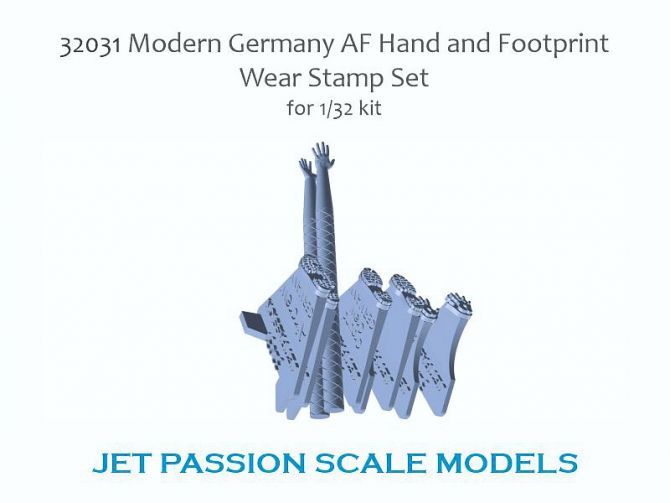 JP32031 Stempel für Hand- und Fußabdrücke (deutsche Luftstreitkräfte)