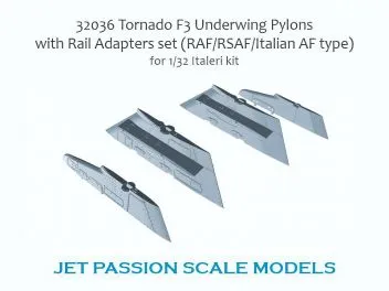 JP32036 Tornado F.3 Unterflügelpylone mit Startschienen (für Italeri)