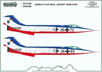 MOD72188 F-104G Starfighter Demo-Team Vikings