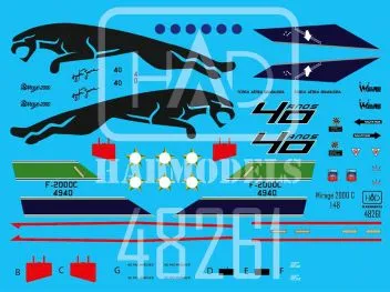 HUN48261 Mirage 2000C Erinnerungsfinish Ayrton Senna