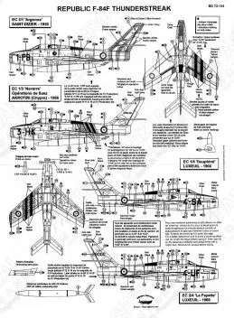 BD72134 F-84F Thunderstreak französische Luftwaffe