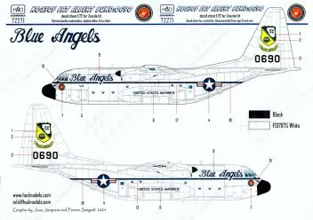 HUN72271 KC-130F Hercules Blue Angels