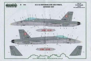 MOD32201 F/A-18C/D Hornet Schweizer Luftwaffe