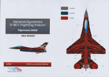 BBT32402 F-16C Block 50 Fighting Falcon NATO Tiger Meet 2023