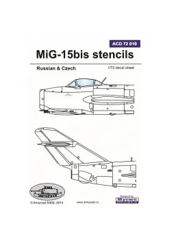 ACD72010 MiG-15bis Fagot-B Stencils