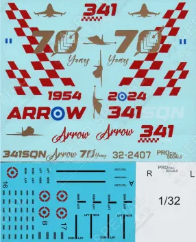 PRO322407 F-16C Block 50 Fighting Falcon 70 Jahre 341 Mira