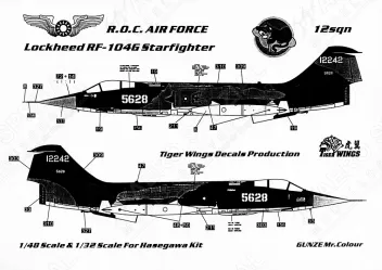 TW48402 F-/RF-/TF-104 Starfighter chinesische Luftwaffe