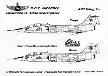 TW48402 F-/RF-/TF-104 Starfighter chinesische Luftwaffe