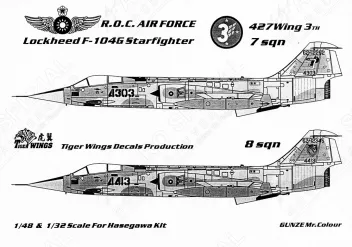 TW48402 F-/RF-/TF-104 Starfighter chinesische Luftwaffe