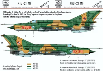 HUN48234 MiG-21MF Fishbed-J ungarische Luftwaffe