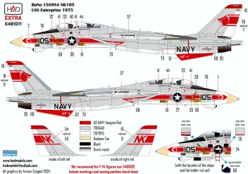 HUNE481011 F-14A Tomcat VF-1 Wolfpack