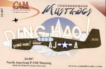 CAM24007 P-51B Mustang (Ding Hao), 356th FS/354th FG